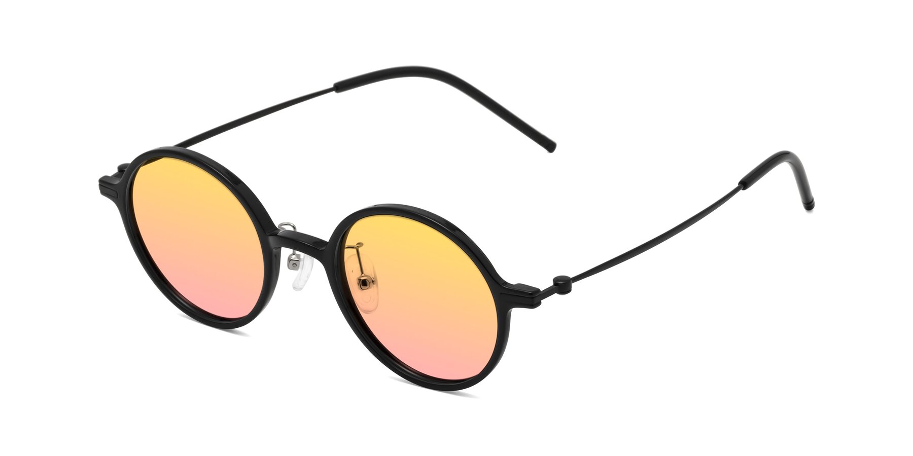 Angle of Cicero in Black with Yellow / Pink Gradient Lenses