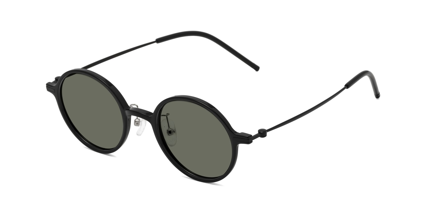 Angle of Cicero in Black with Gray Polarized Lenses