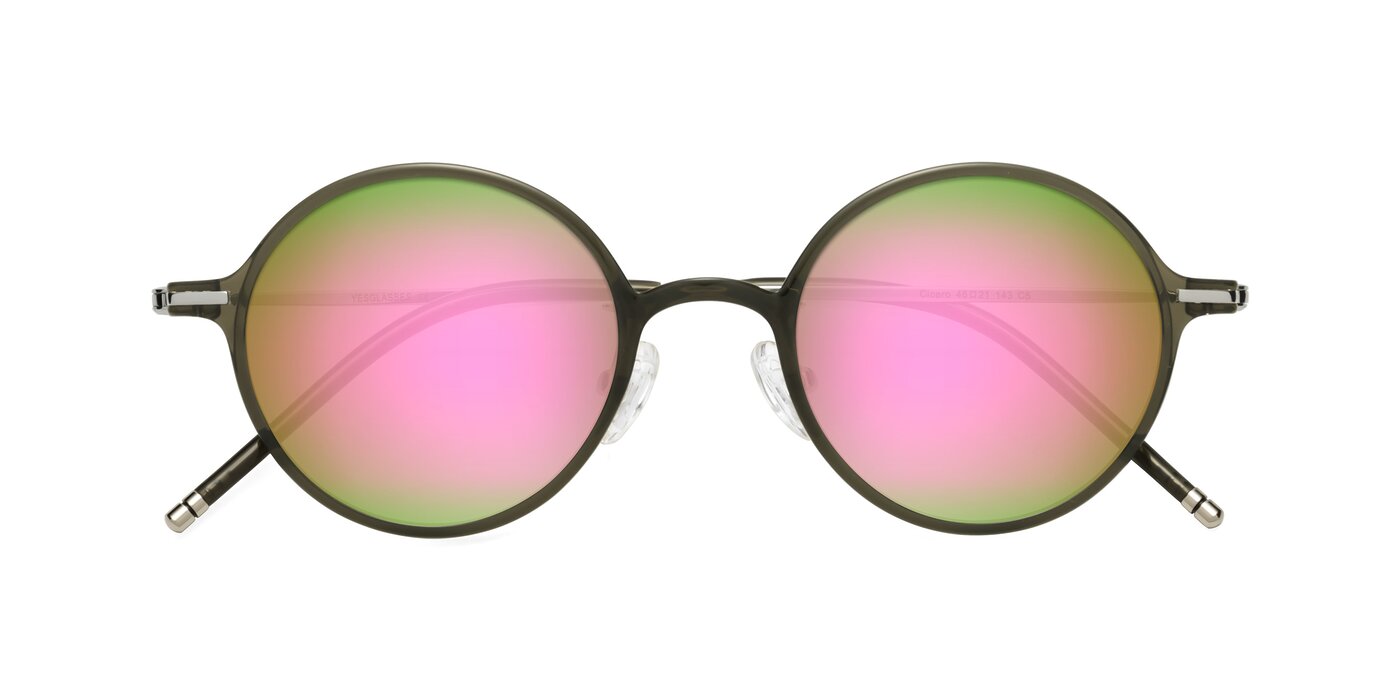 Cicero - Seaweed Flash Mirrored Sunglasses