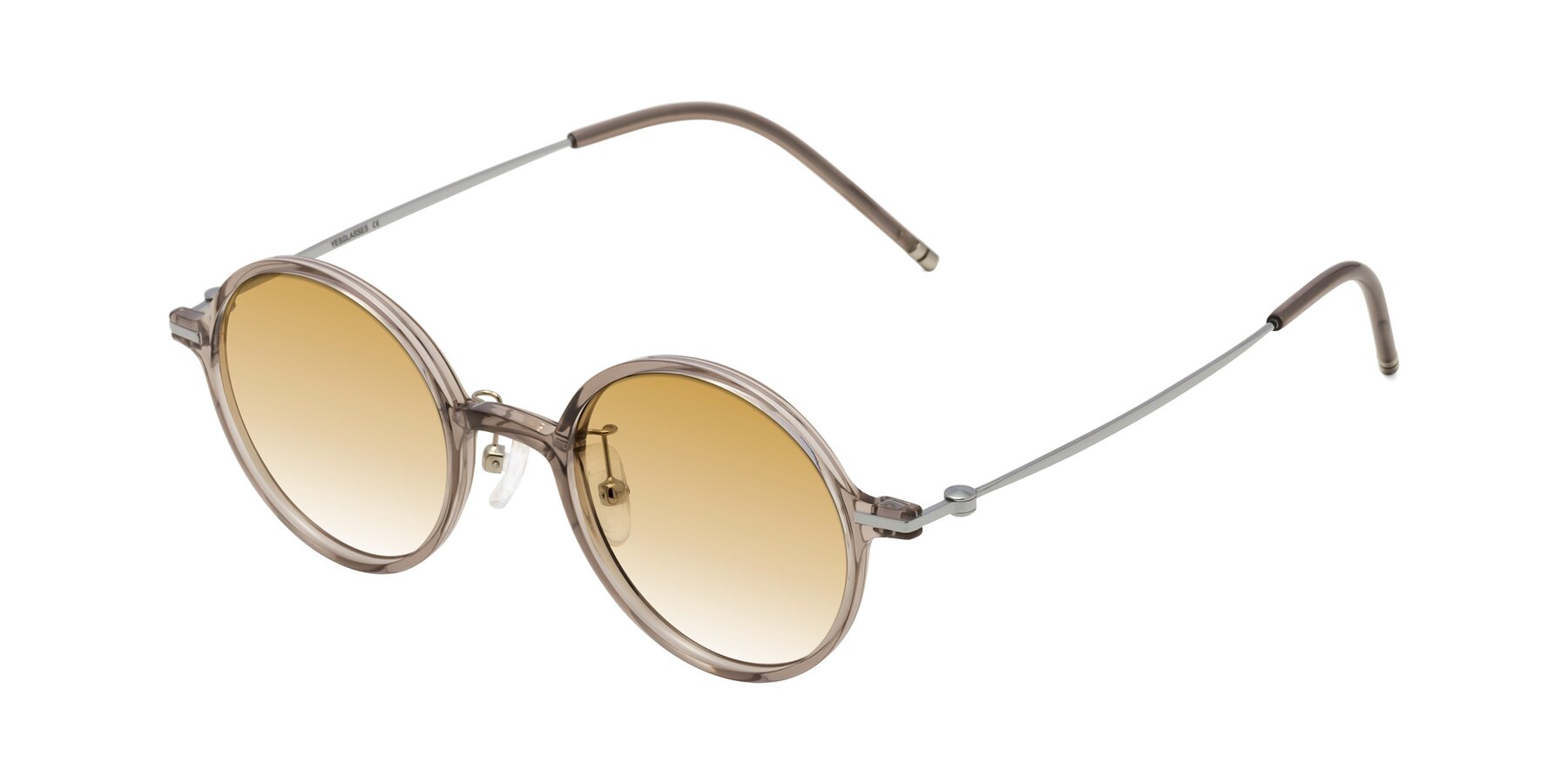 Angle of Cicero in Earl Gray with Champagne Gradient Lenses