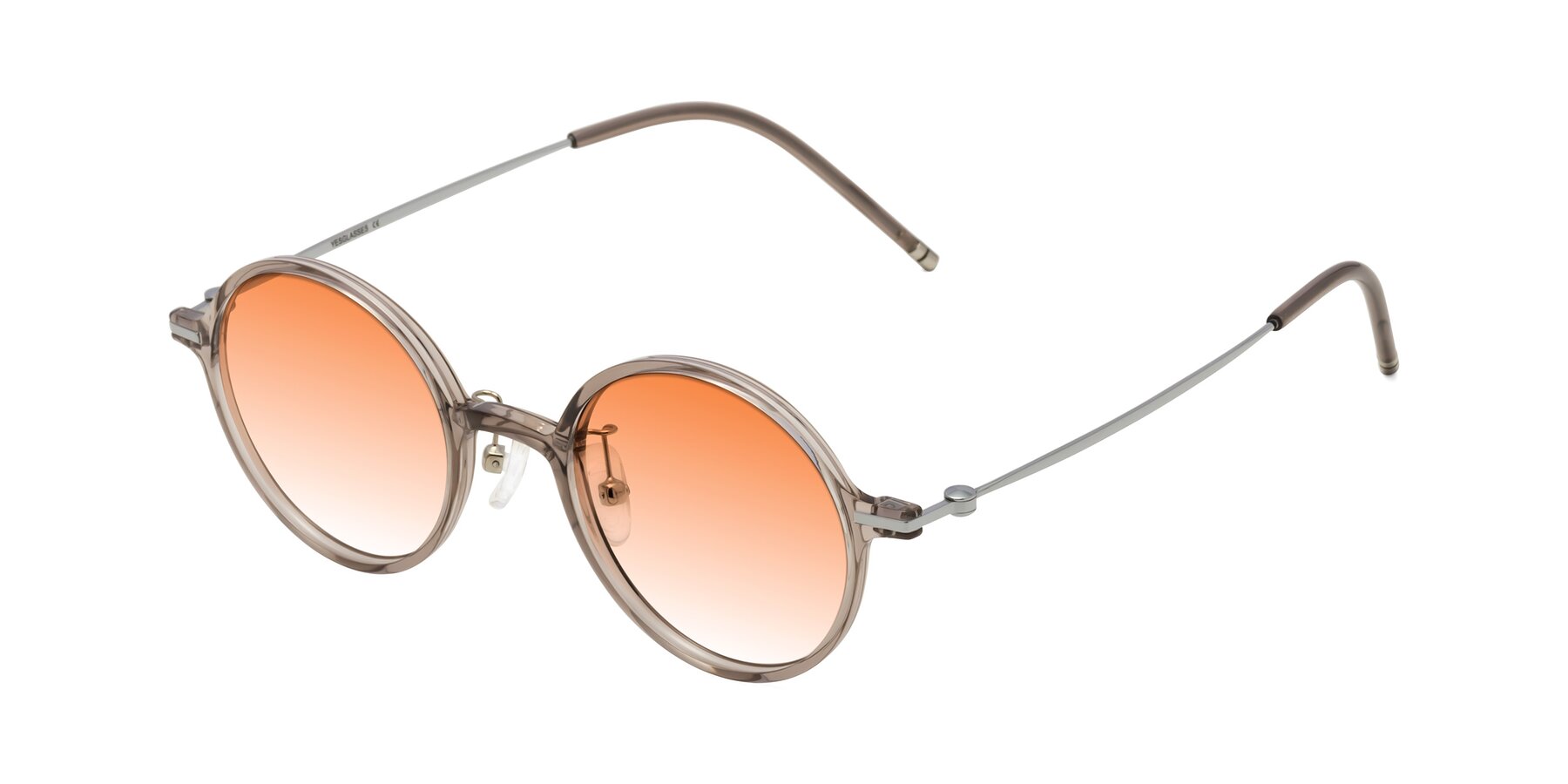 Angle of Cicero in Earl Gray with Orange Gradient Lenses
