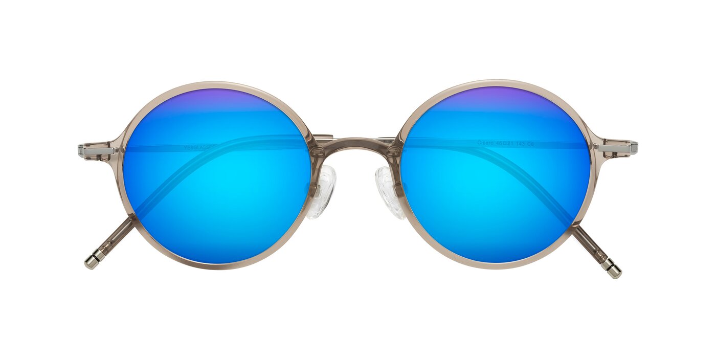 Cicero - Earl Gray Flash Mirrored Sunglasses