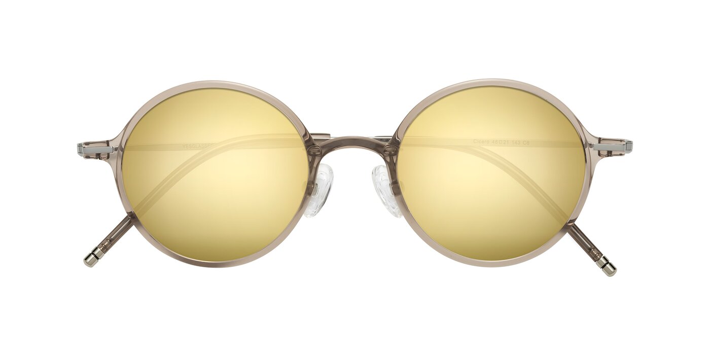 Cicero - Earl Gray Flash Mirrored Sunglasses