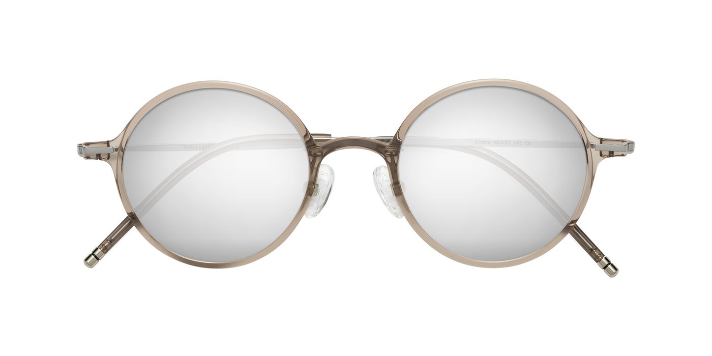 Cicero - Earl Gray Flash Mirrored Sunglasses