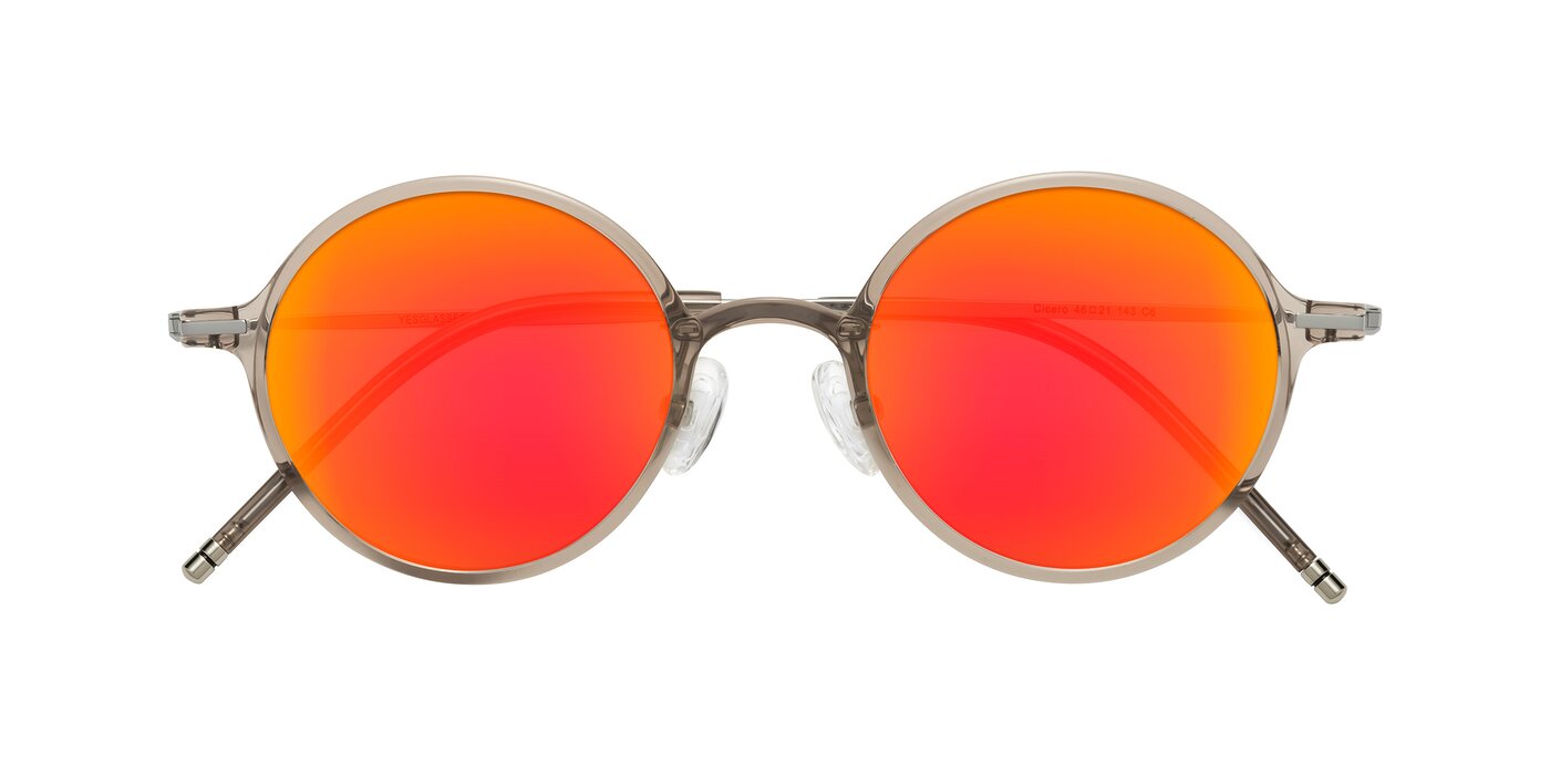 Cicero - Earl Gray Flash Mirrored Sunglasses