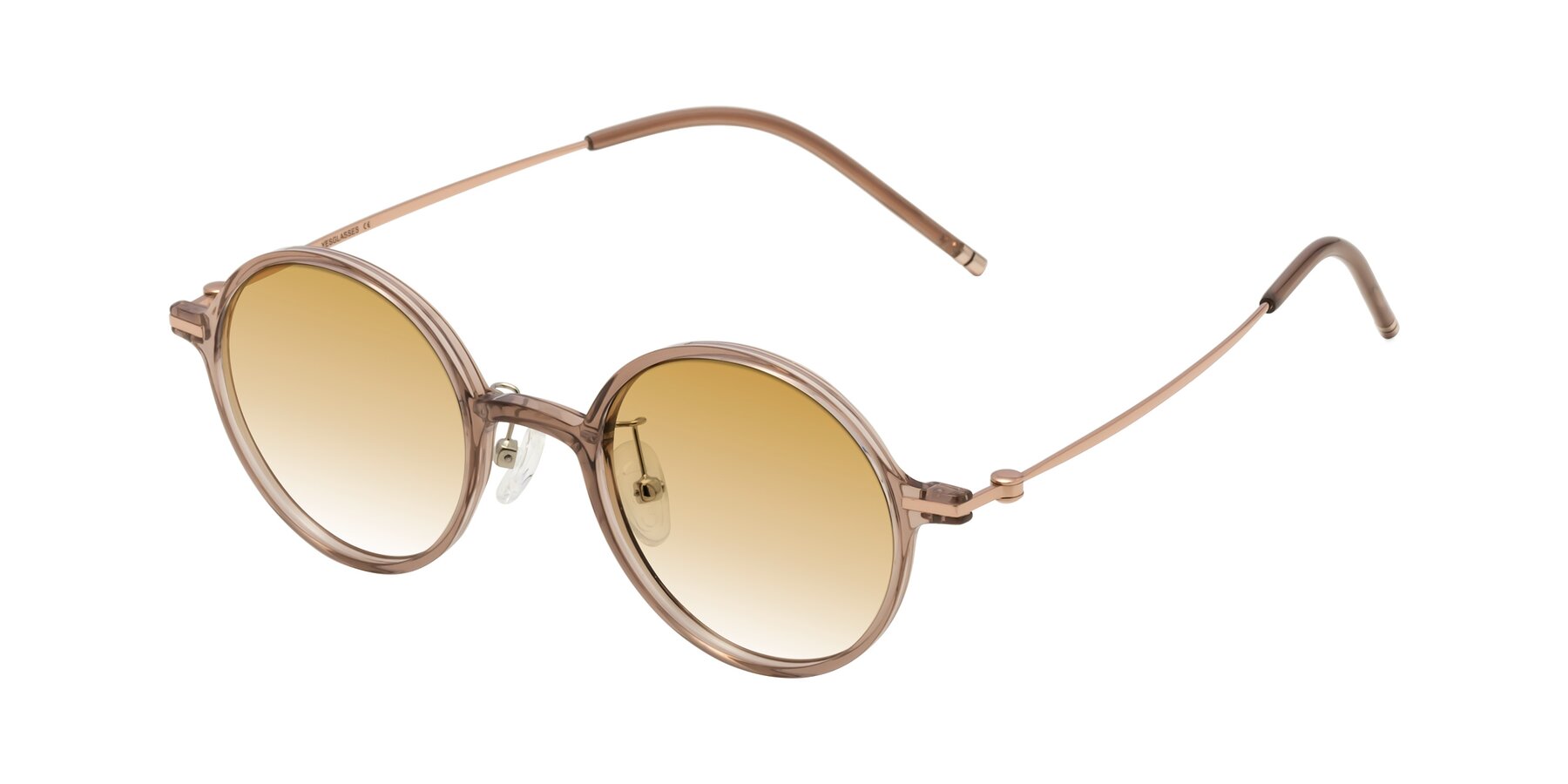 Angle of Cicero in Faded Rose with Champagne Gradient Lenses