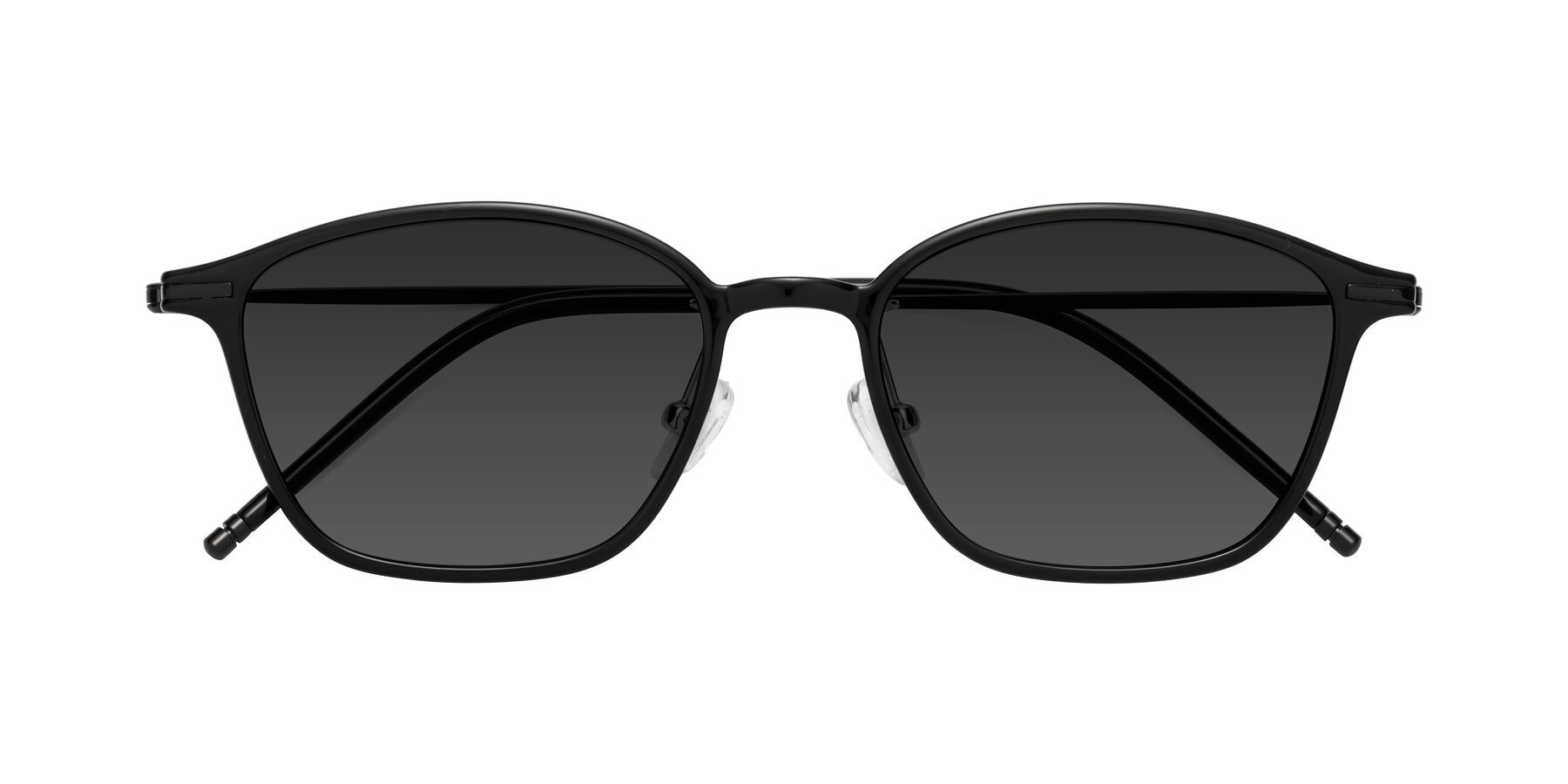 Folded Front of Cato in Black with Gray Tinted Lenses