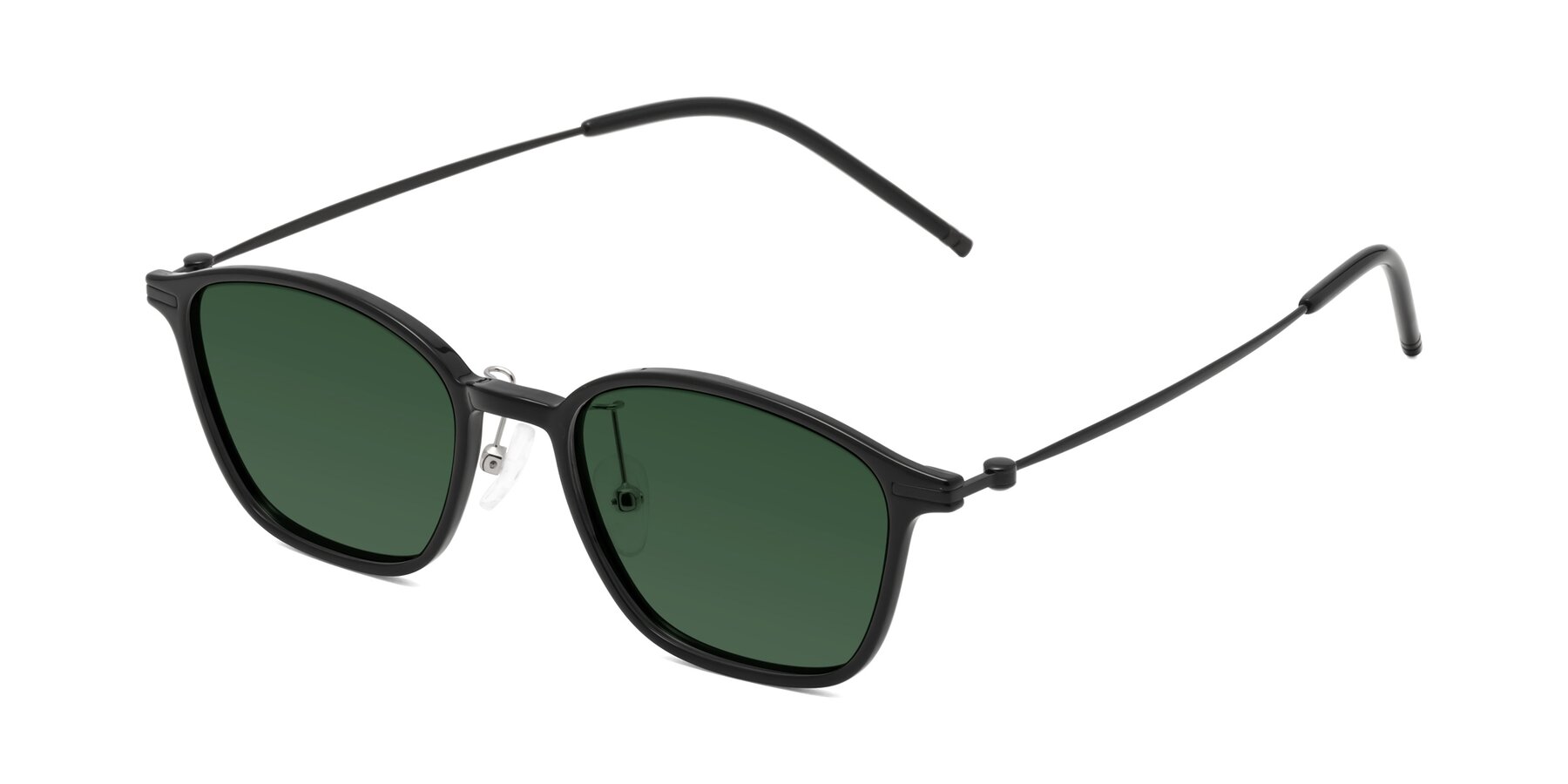 Angle of Cato in Black with Green Tinted Lenses