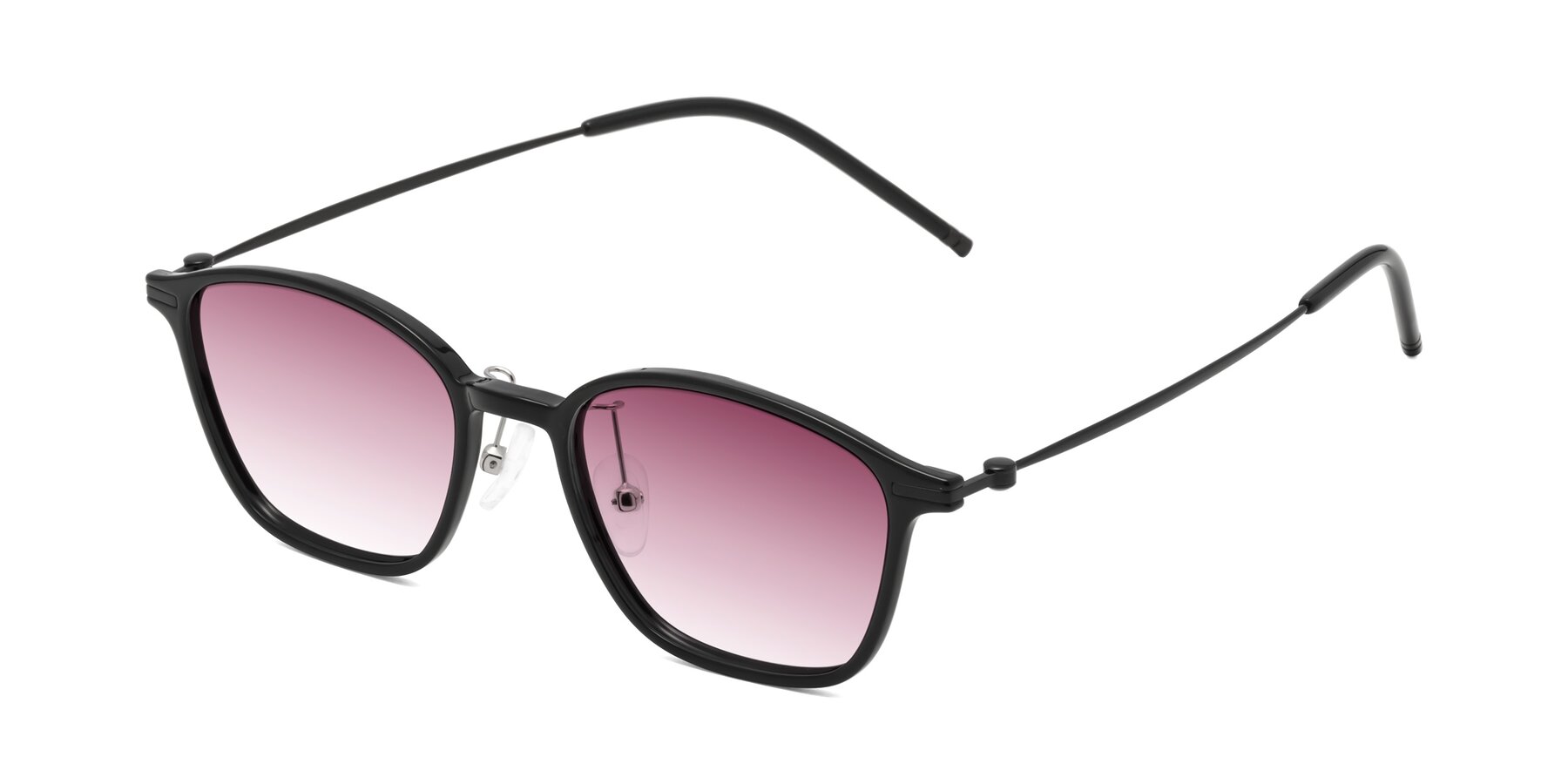 Angle of Cato in Black with Wine Gradient Lenses