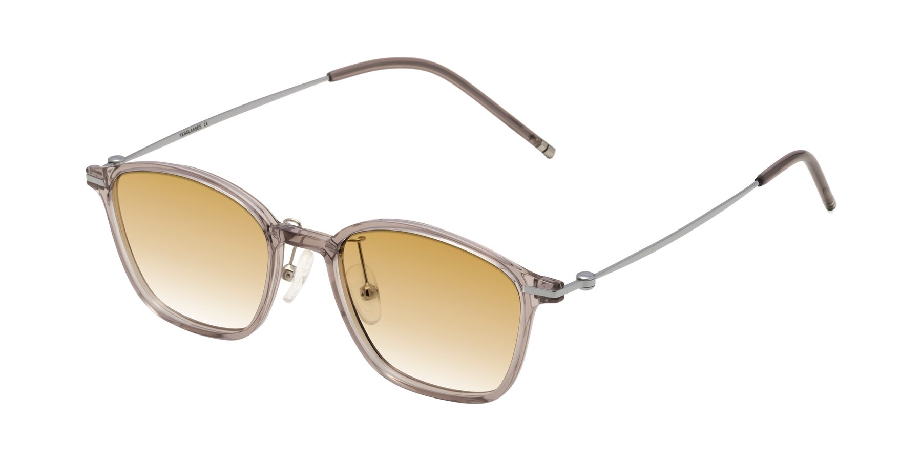 Angle of Cato in Earl Gray with Champagne Gradient Lenses