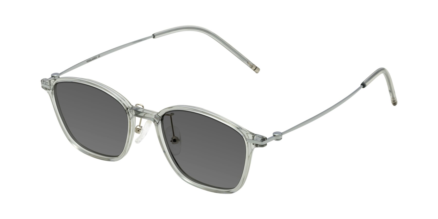 Angle of Cato in Light Gray with Medium Gray Tinted Lenses