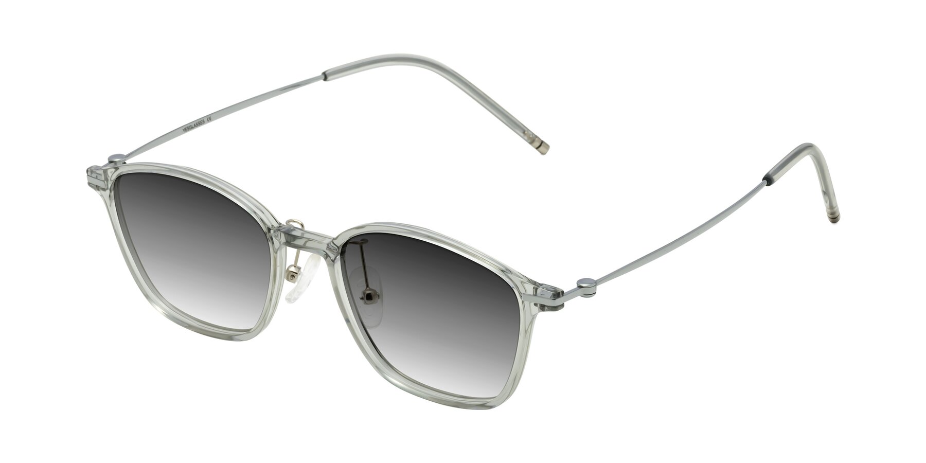Angle of Cato in Light Gray with Gray Gradient Lenses