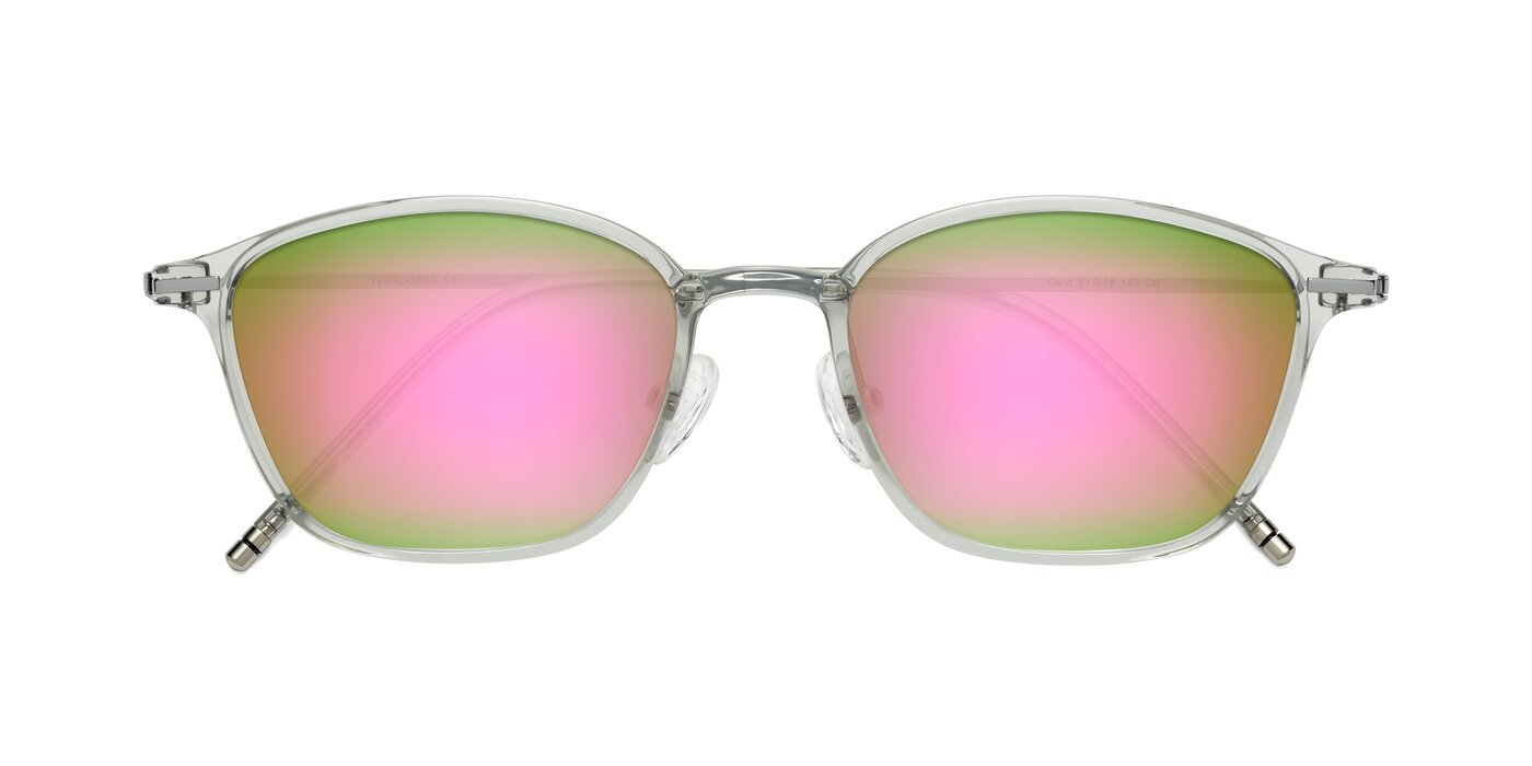 Cato - Light Gray Flash Mirrored Sunglasses
