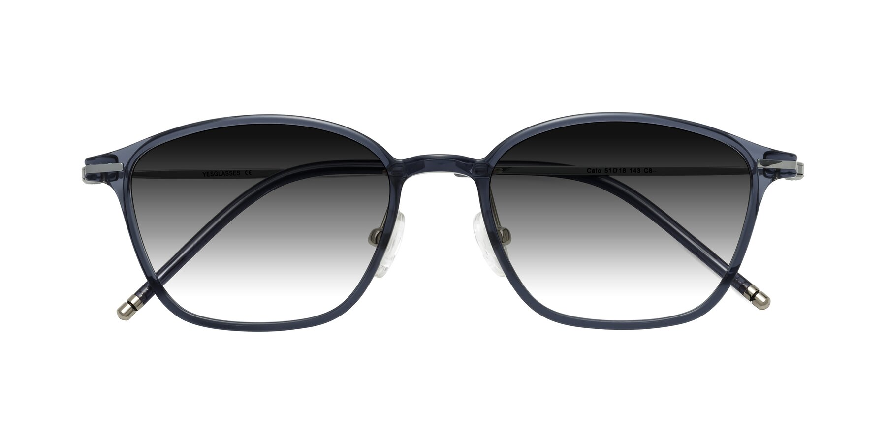 Folded Front of Cato in Grayish Blue with Gray Gradient Lenses