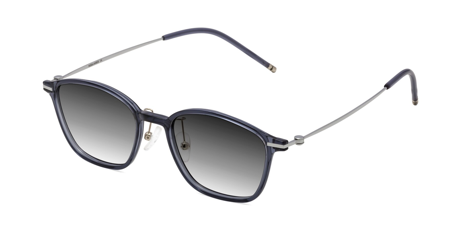 Angle of Cato in Grayish Blue with Gray Gradient Lenses