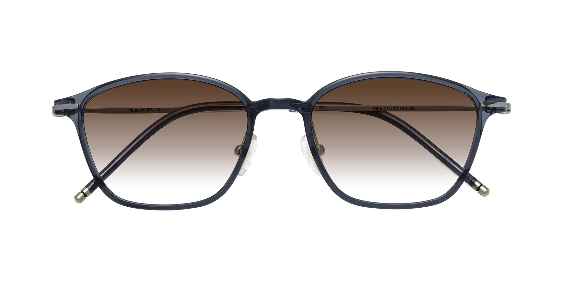 Folded Front of Cato in Grayish Blue with Brown Gradient Lenses
