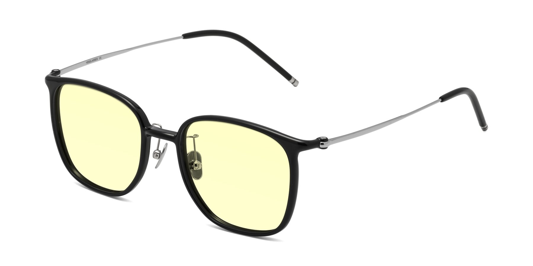 Angle of Manlius in Black with Light Yellow Tinted Lenses