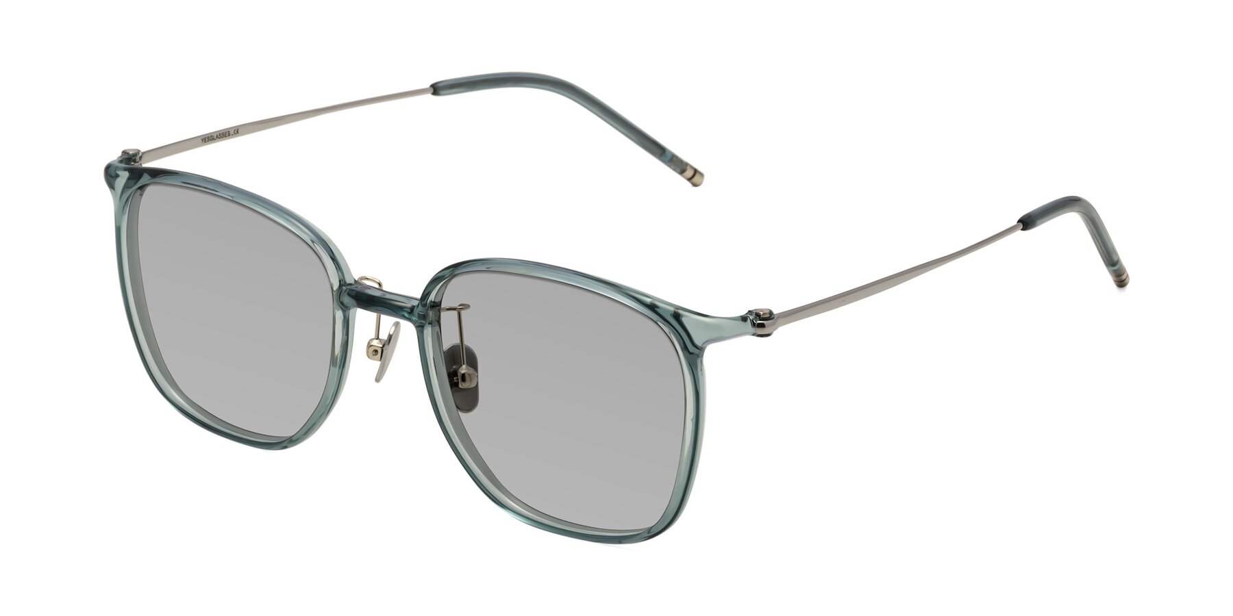 Angle of Manlius in Teal with Light Gray Tinted Lenses