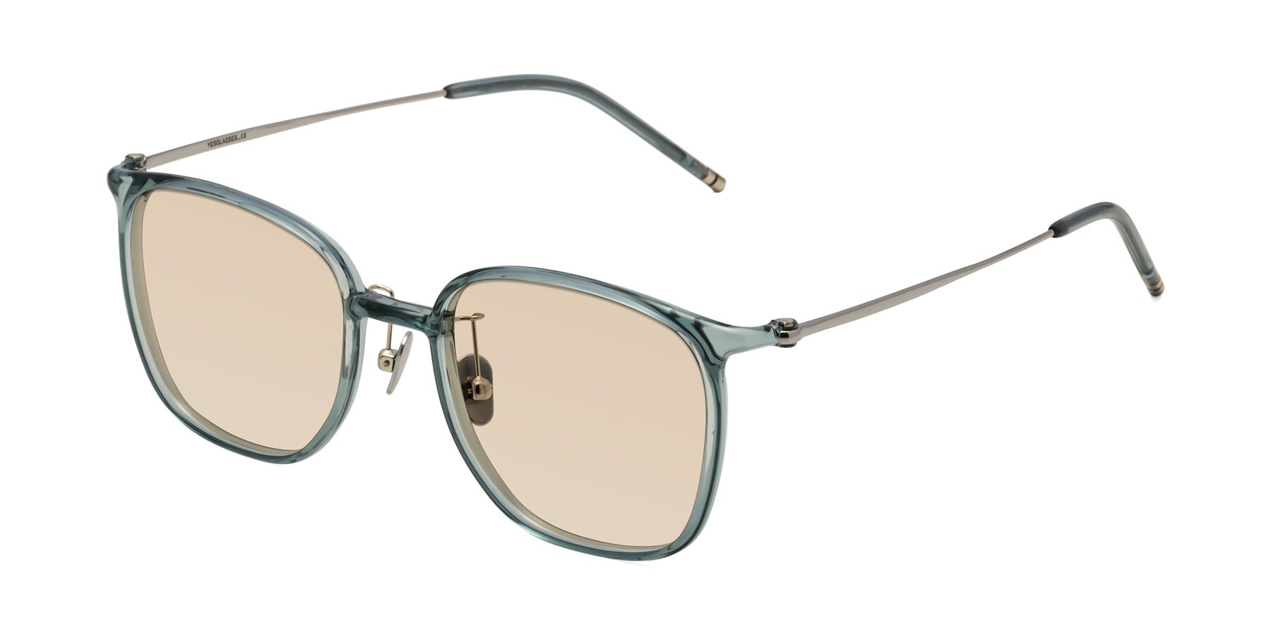 Angle of Manlius in Teal with Light Brown Tinted Lenses