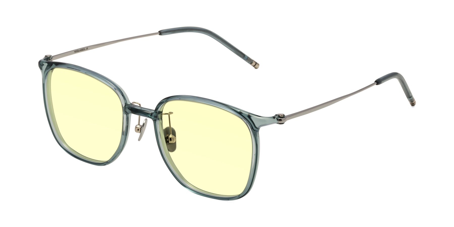 Angle of Manlius in Teal with Light Yellow Tinted Lenses