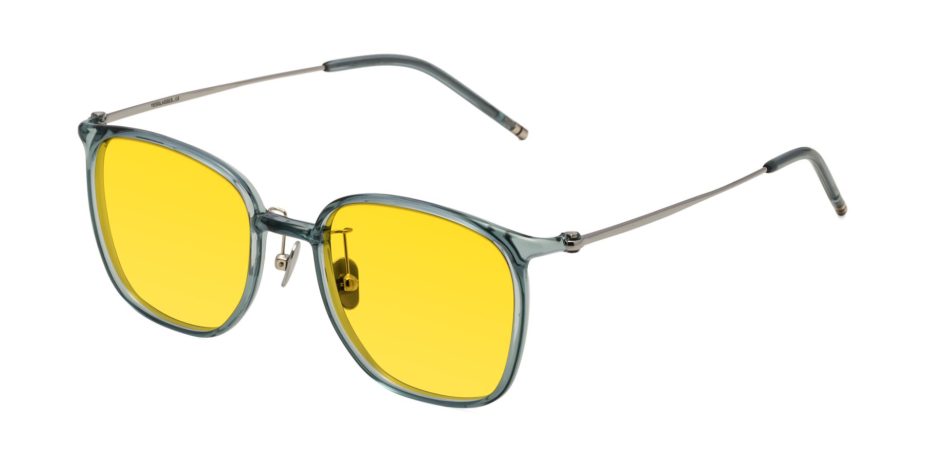 Angle of Manlius in Teal with Yellow Tinted Lenses