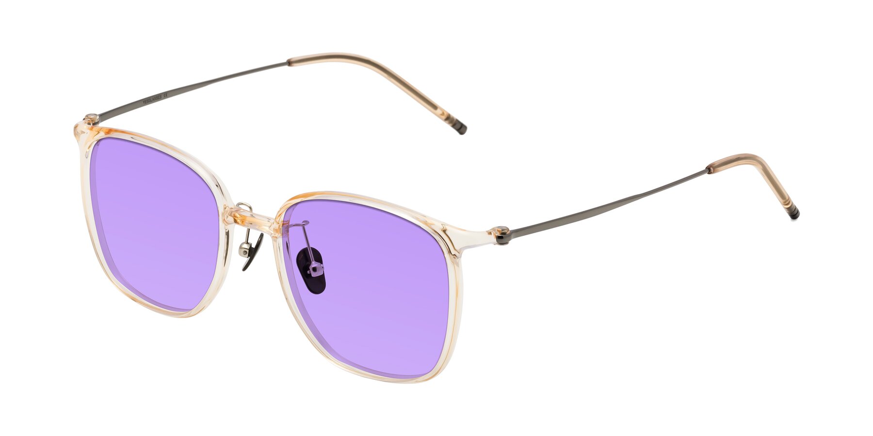 Angle of Manlius in Light Yellow with Medium Purple Tinted Lenses