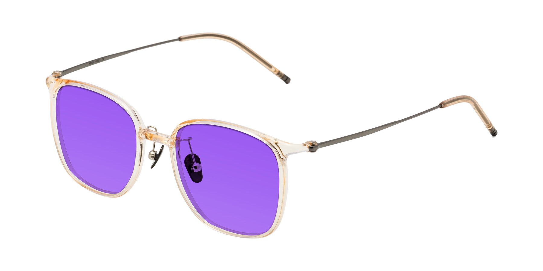 Angle of Manlius in Light Yellow with Purple Tinted Lenses