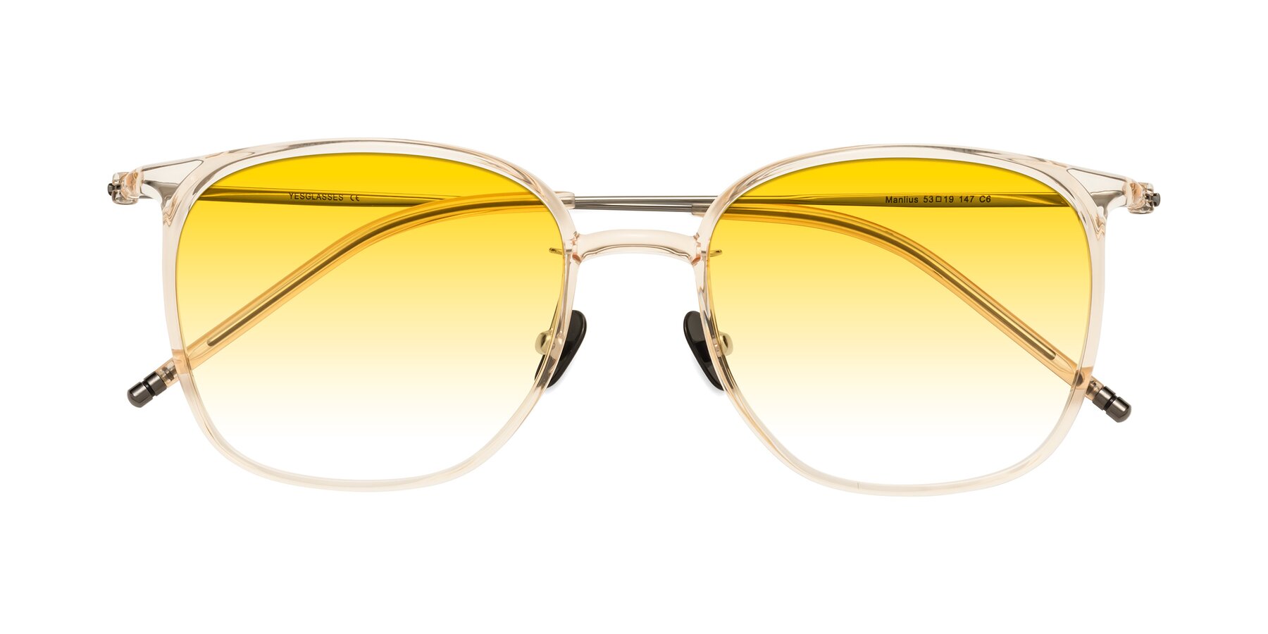 Folded Front of Manlius in Light Yellow with Yellow Gradient Lenses