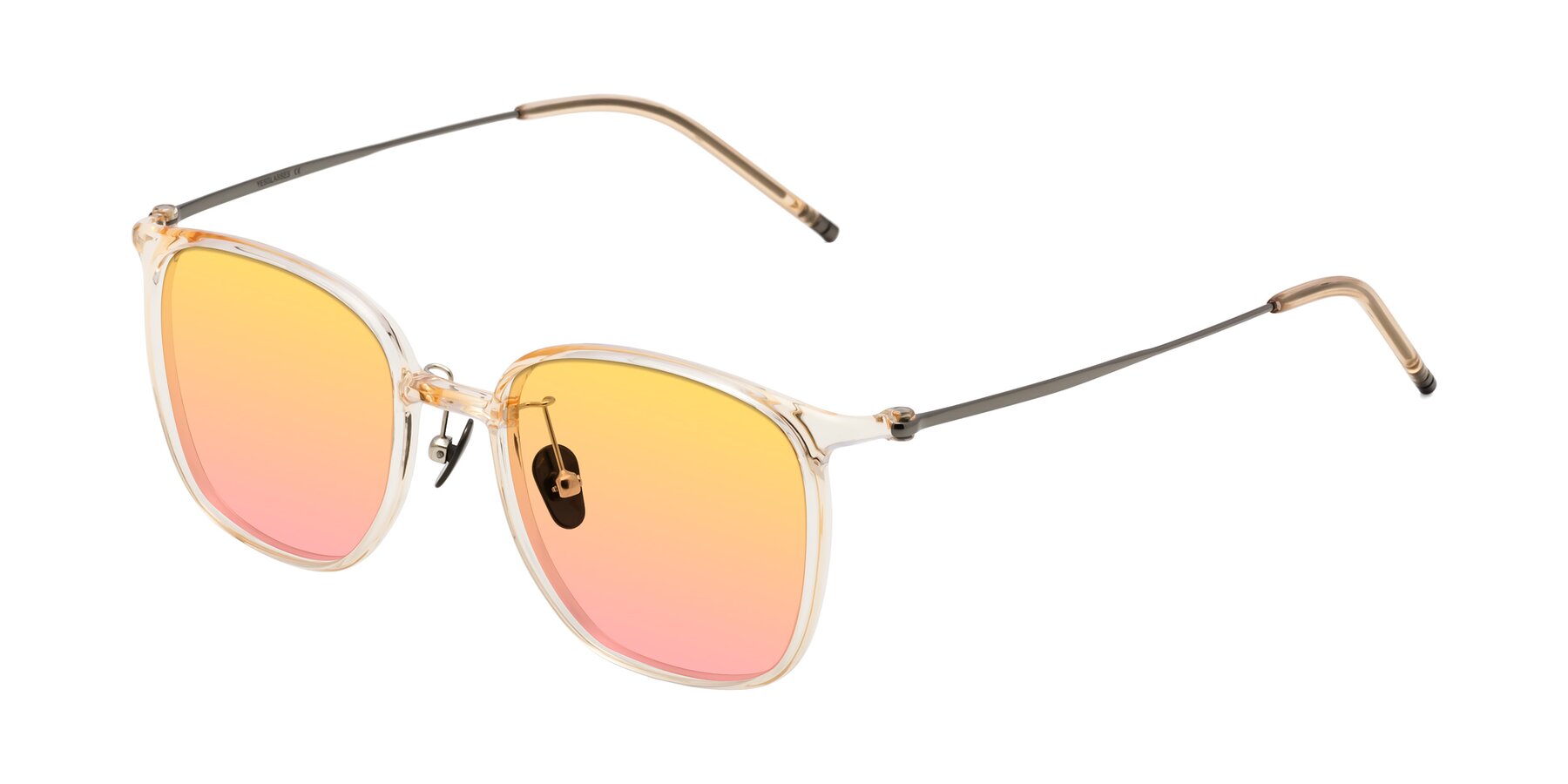 Angle of Manlius in Light Yellow with Yellow / Pink Gradient Lenses
