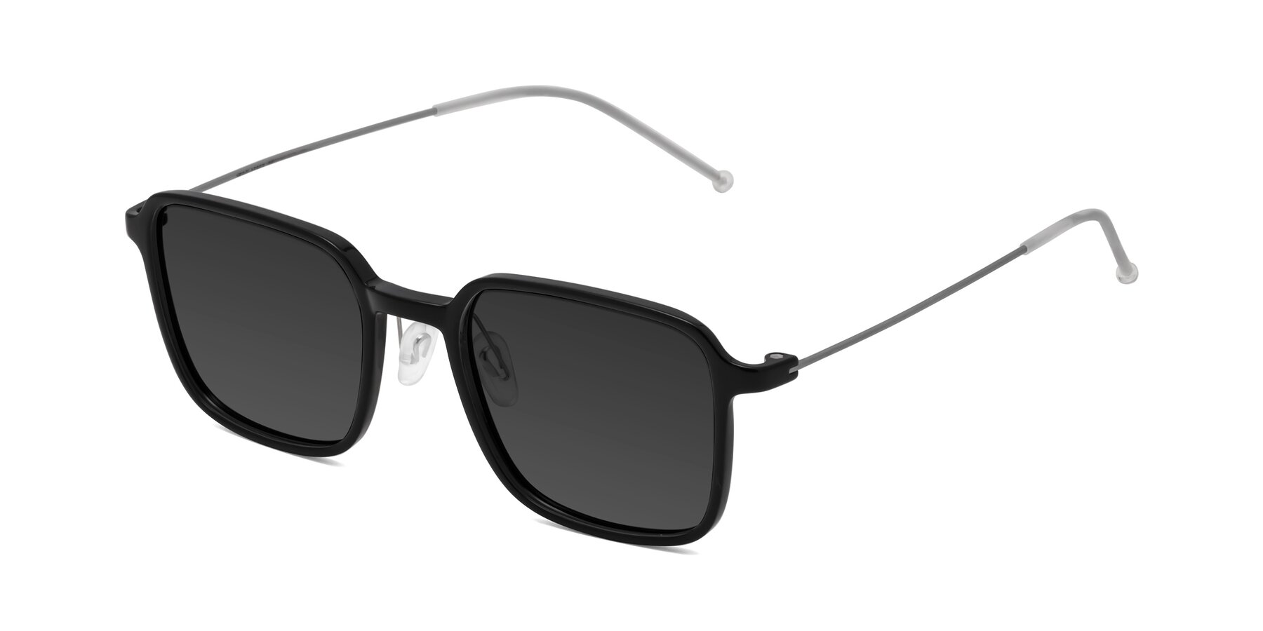 Angle of Pompey in Black with Gray Tinted Lenses