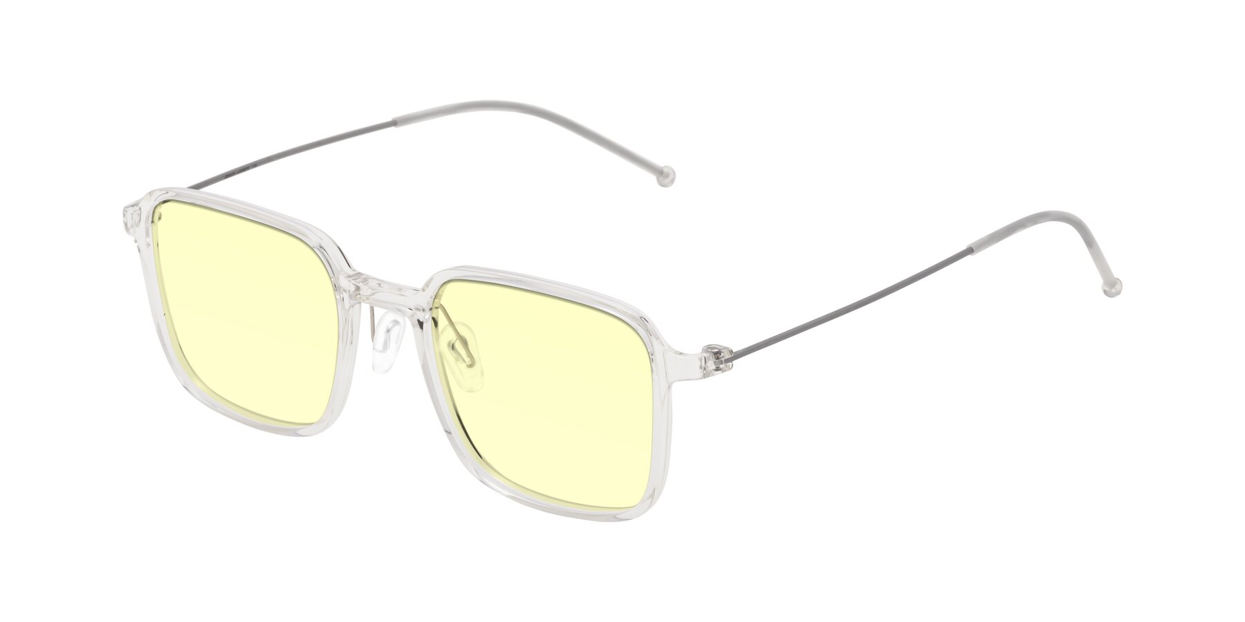 Angle of Pompey in Clear with Light Yellow Tinted Lenses