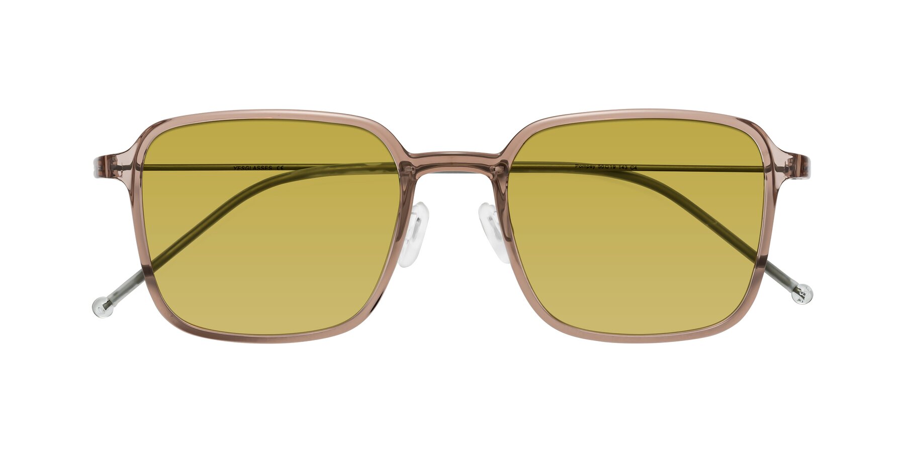 Folded Front of Pompey in Faded Rose with Champagne Tinted Lenses