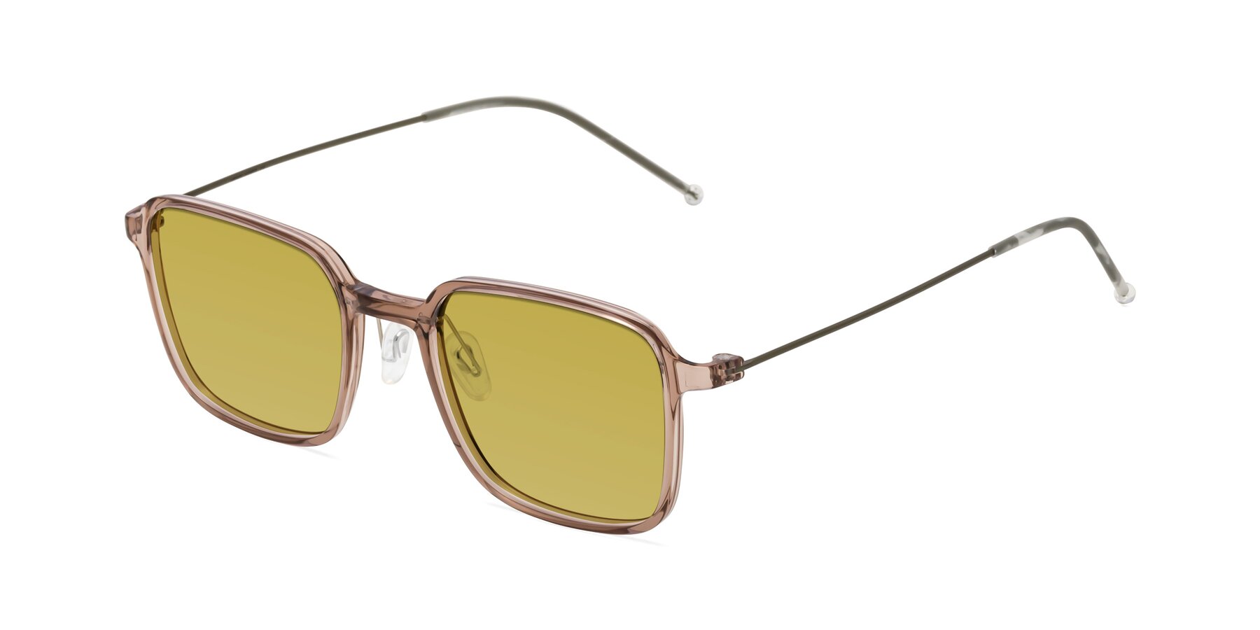 Angle of Pompey in Faded Rose with Champagne Tinted Lenses