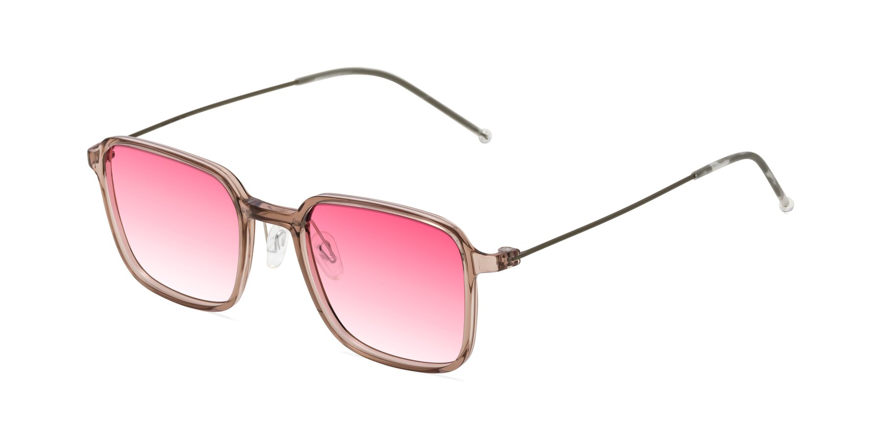 Angle of Pompey in Faded Rose with Pink Gradient Lenses