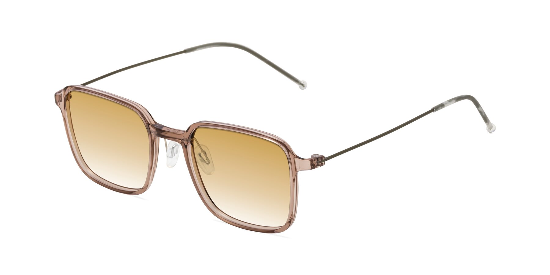 Angle of Pompey in Faded Rose with Champagne Gradient Lenses