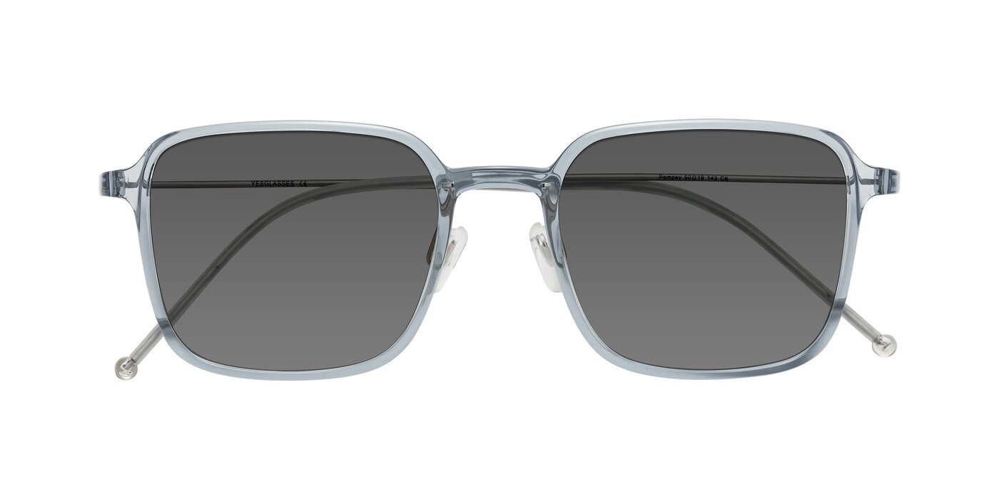 Pompey - Transparent Blue Tinted Sunglasses