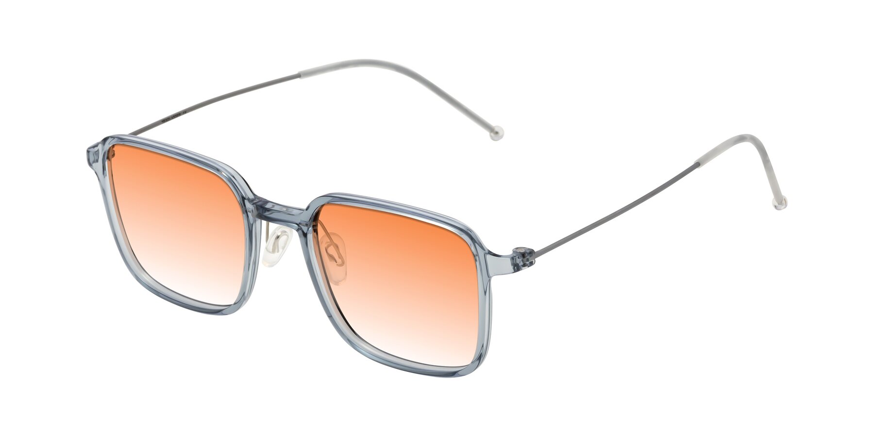 Angle of Pompey in Transparent Blue with Orange Gradient Lenses