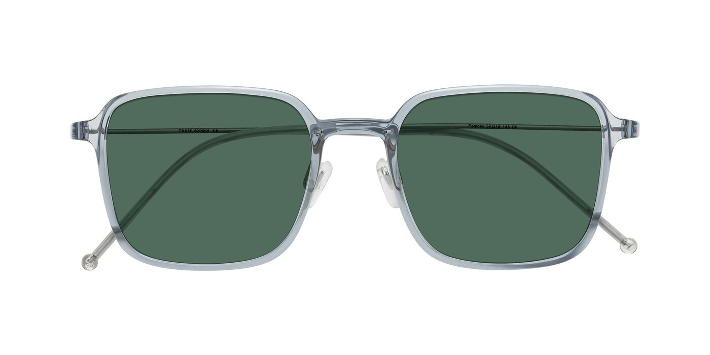 Pompey - Transparent Blue Polarized Sunglasses