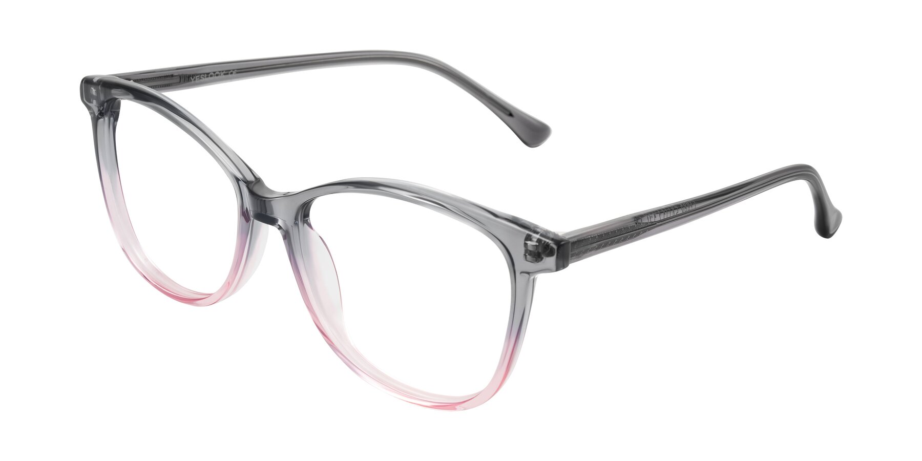 Angle of Creek in Gray/Pink with Clear Blue Light Blocking Lenses