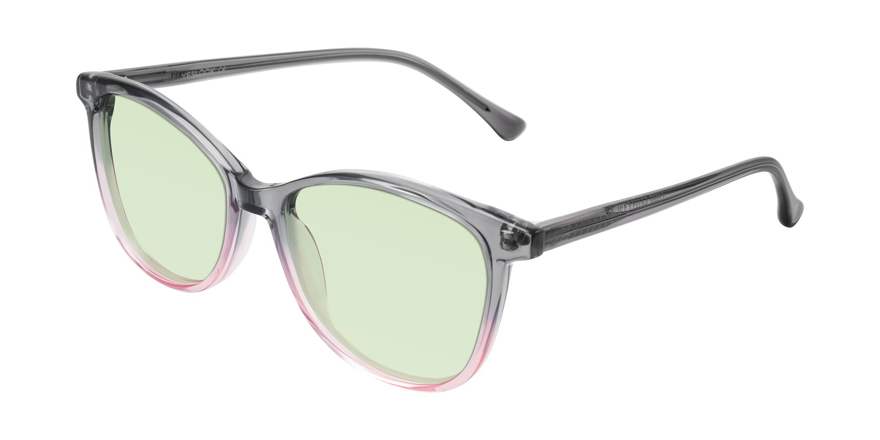 Angle of Creek in Gray/Pink with Light Green Tinted Lenses
