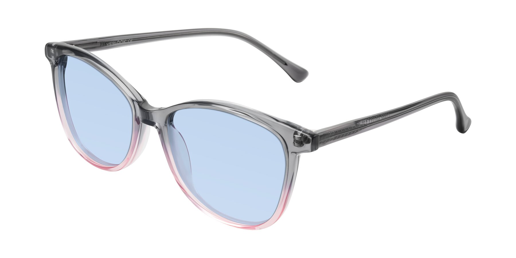 Angle of Creek in Gray/Pink with Light Blue Tinted Lenses