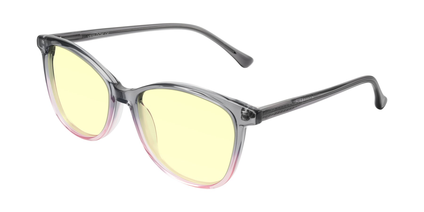 Angle of Creek in Gray/Pink with Light Yellow Tinted Lenses