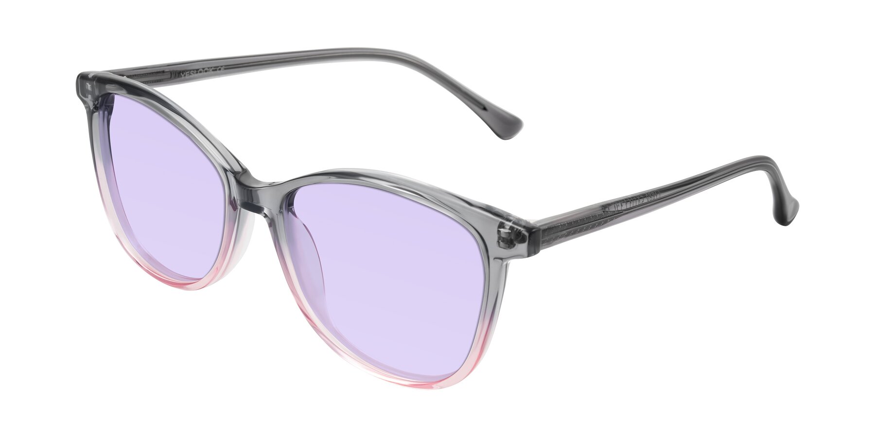 Angle of Creek in Gray/Pink with Light Purple Tinted Lenses
