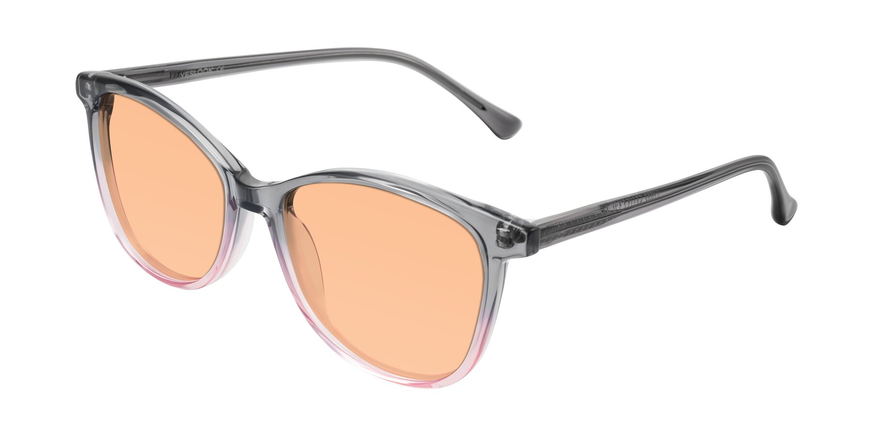 Angle of Creek in Gray/Pink with Light Orange Tinted Lenses
