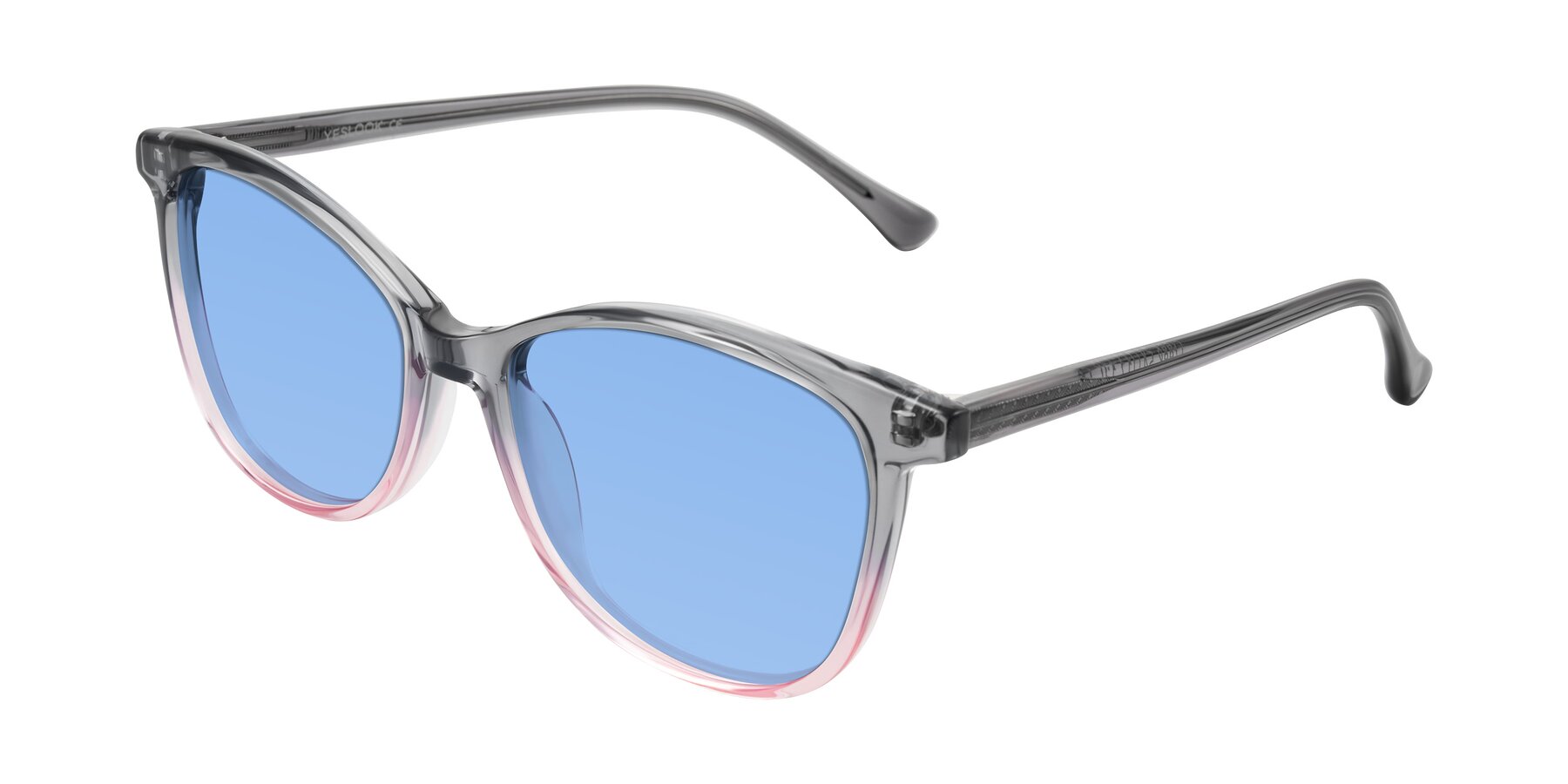 Angle of Creek in Gray/Pink with Medium Blue Tinted Lenses