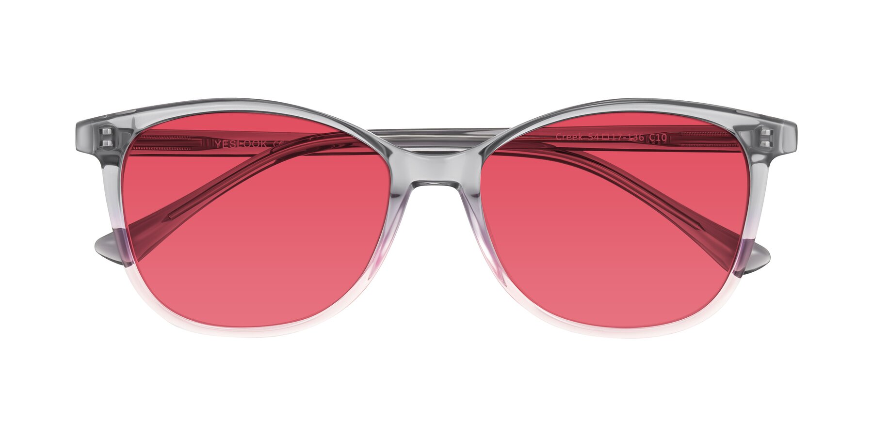 Folded Front of Creek in Gray/Pink with Red Tinted Lenses