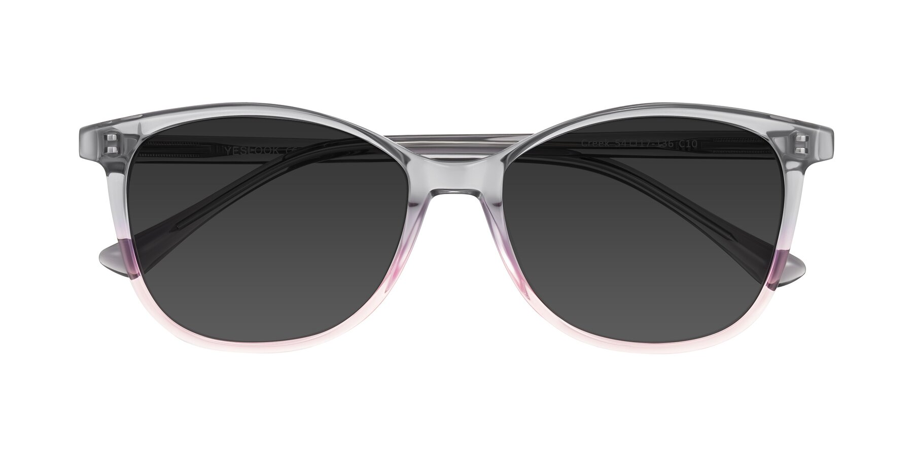 Folded Front of Creek in Gray/Pink with Gray Tinted Lenses