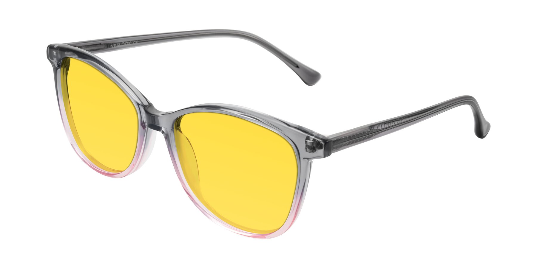 Angle of Creek in Gray/Pink with Yellow Tinted Lenses