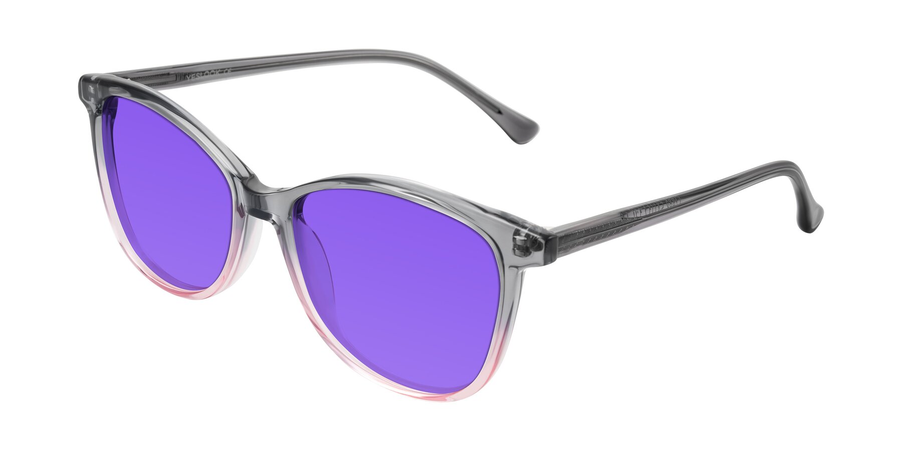 Angle of Creek in Gray/Pink with Purple Tinted Lenses