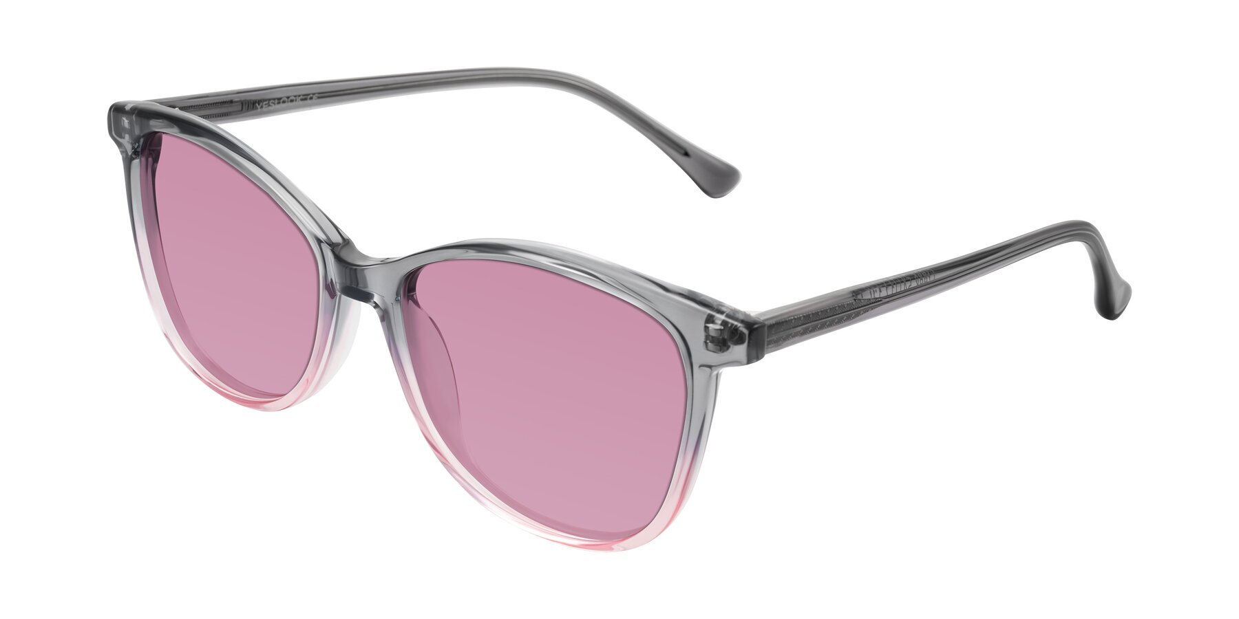 Angle of Creek in Gray/Pink with Medium Wine Tinted Lenses
